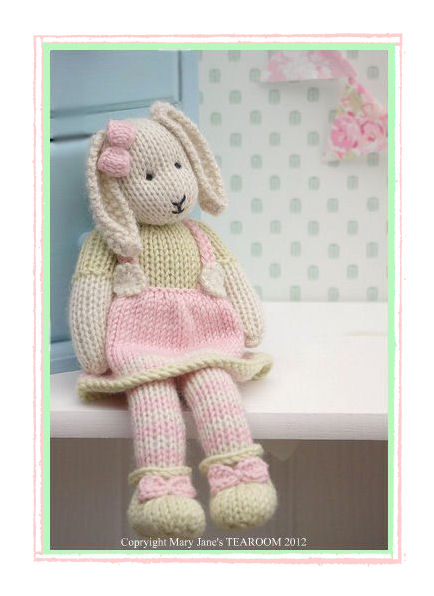 LILY.... A Spring Baby Bunny / Email/ PDF Toy Knitting Pattern/ New on Luulla