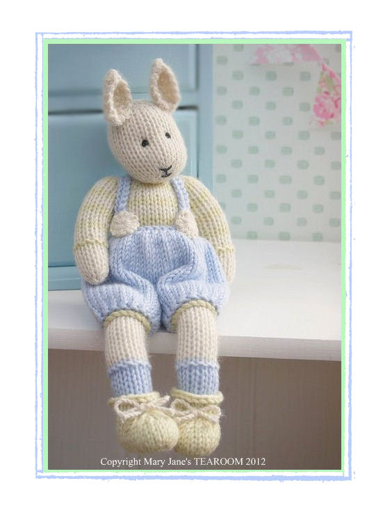 Samuel ... A Spring Baby Bunny/ Email/ Pdf Toy Knitting Pattern /