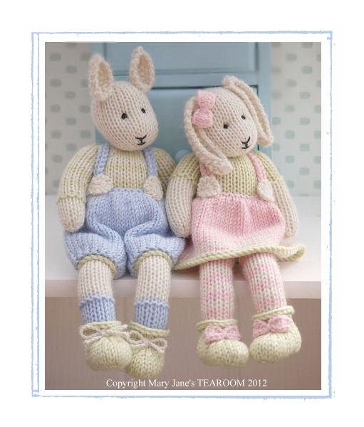 Samuel ... A Spring Baby Bunny/ Email/ Pdf Toy Knitting Pattern / on Luulla