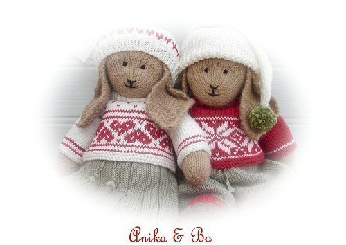 Anika/ Bo/ Rabbits/ 2 Pattern Mjt Deal/ Lapland Visitors/ Pdf Email Toy Knitting Patterns